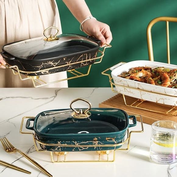 Marble Chafing Dish Buffet Set